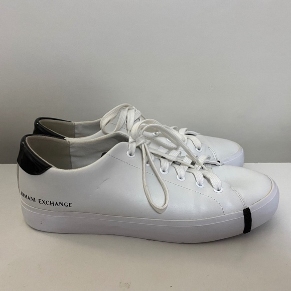 Armani Exchange Shoes - Armani exchange white sneakers size 8